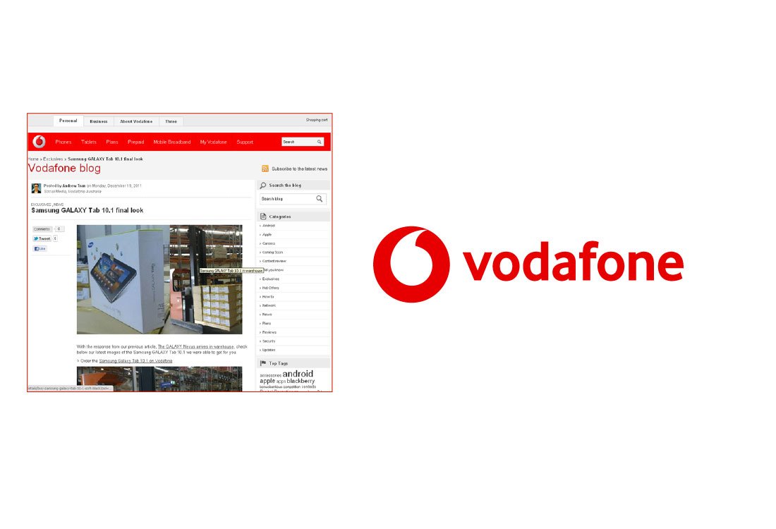 Vodafone blog redesign